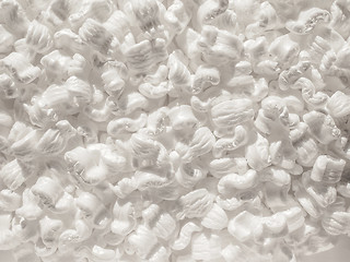 Image showing White polystyrene beads background