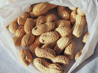 Image showing peanuts food in a plastic bag