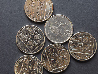 Image showing 10 pence coin, United Kingdom