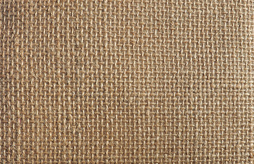 Image showing brown burlap hessian fabric background