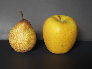 Image showing yellow apple and pear fruit