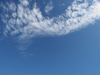 Image showing dark blue sky with clouds background