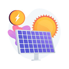 Image showing Solar energy vector concept metaphor