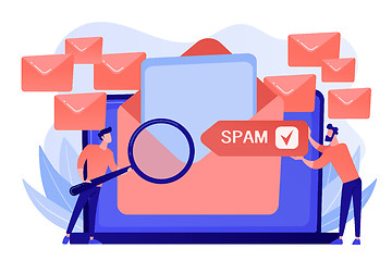 Image showing Spam concept vector illustration.