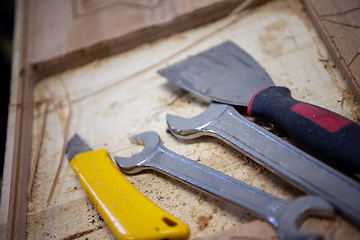 Image showing set of hand working tools