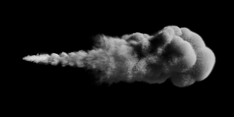 Image showing white smoke texture on black background