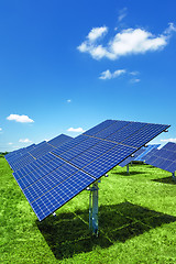 Image showing typical solar plant outdoors