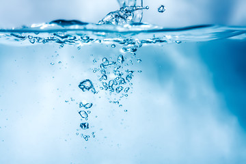 Image showing water air bubbles background