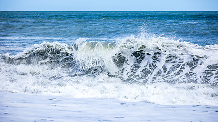 Image showing stormy ocean scenery background