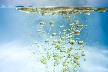 Image showing water oil bubbles background