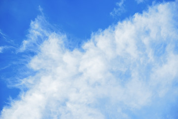 Image showing blue sky with clouds