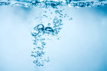 Image showing water air bubbles background