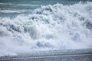 Image showing stormy ocean scenery background