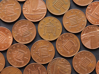 Image showing Pound coins, United Kingdom