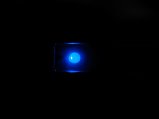 Image showing blue led over black