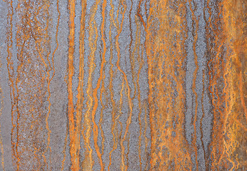 Image showing brown rusted steel texture background