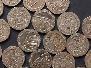 Image showing 20 pence coin, United Kingdom