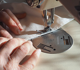 Image showing sewing machine detail