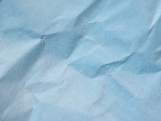 Image showing blue crinkled paper texture background