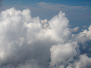 Image showing blue sky with clouds background