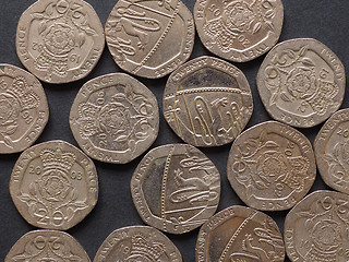 Image showing 20 pence coin, United Kingdom