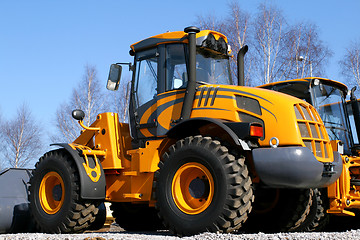 Image showing Yellow dozer