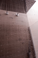 Image showing Modern elegant stainless steel shower