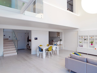 Image showing interior of a two level apartment