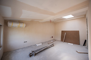 Image showing interior of construction site with drywall