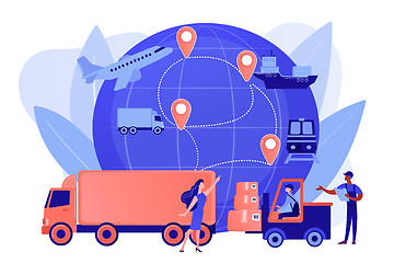 Image showing Business logistics concept vector illustration.