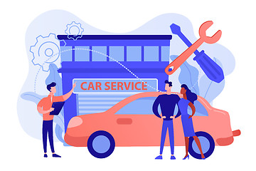 Image showing Car service concept vector illustration.