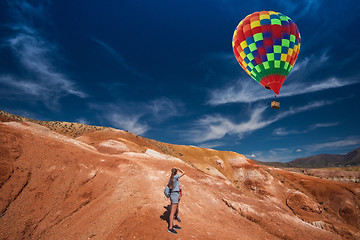 Image showing Valley of Mars landscapes