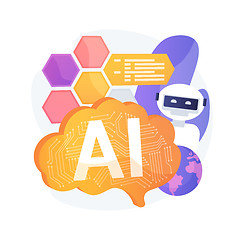 Image showing AI technology vector concept metaphor