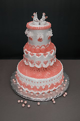 Image showing Wedding cake on table