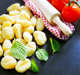 Image showing raw potato gnocchi