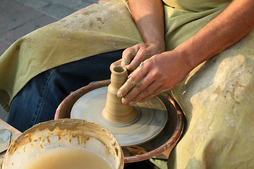 Image showing Potter hands.