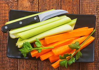 Image showing celery with carrot