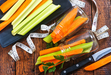 Image showing celery with carrot