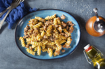 Image showing pasta with meat