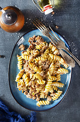 Image showing pasta with meat