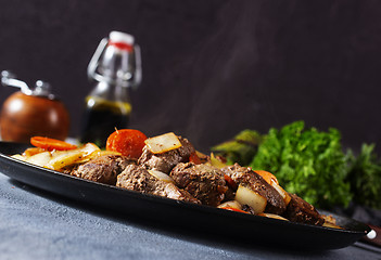 Image showing liver with vegetables