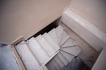 Image showing concrete staircase at building site