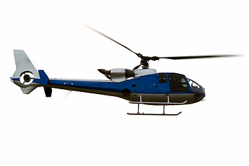 Image showing Helicopter airborne close-up