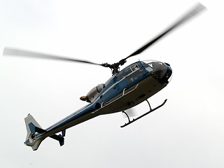 Image showing Helicopter airborne close-up