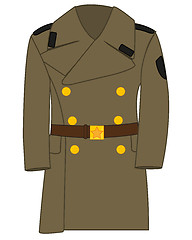 Image showing Form overcoat to military soviet army drawing