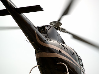 Image showing Helicopter's tail close-up