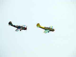 Image showing Group aerobatics