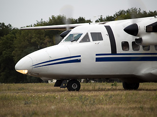 Image showing Commuter plane ready to go