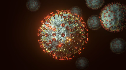 Image showing corona virus sars symbol 