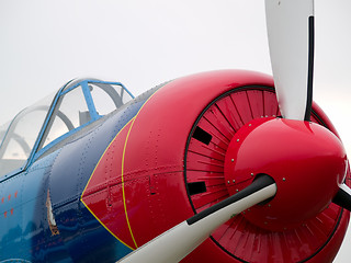 Image showing Old WW2 aircraft close-up